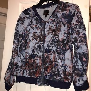 Printed bomber jacket